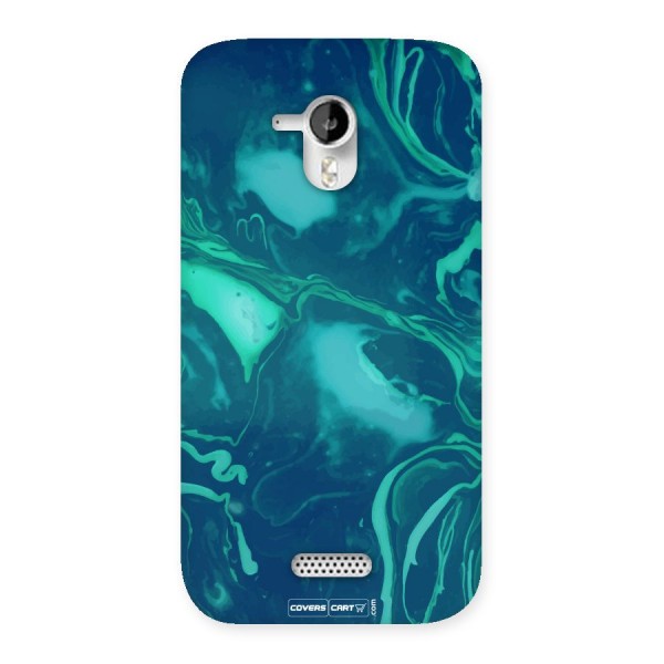 Jazzy Green Marble Texture Back Case for Micromax Canvas HD A116