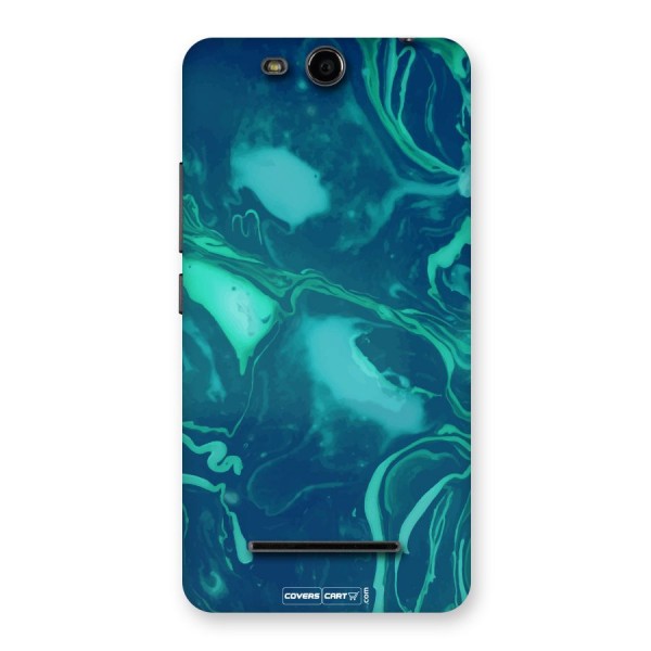 Jazzy Green Marble Texture Back Case for Micromax Canvas Juice 3 Q392