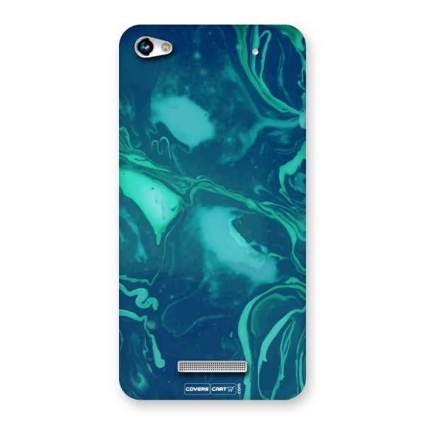 Jazzy Green Marble Texture Back Case for Micromax Hue 2