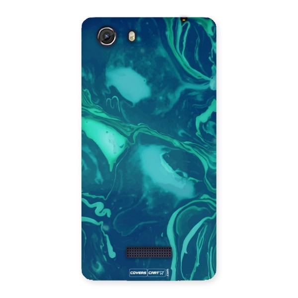 Jazzy Green Marble Texture Back Case for Micromax Unite 3