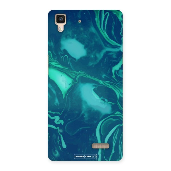 Jazzy Green Marble Texture Back Case for Oppo R7