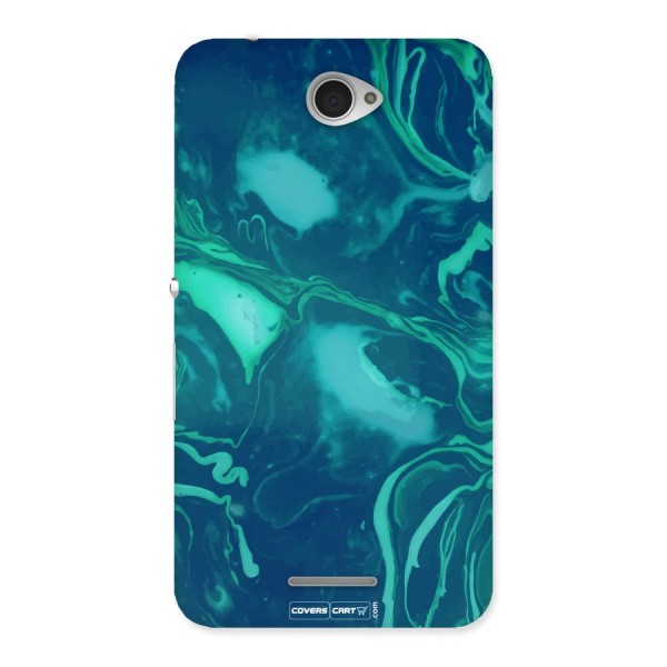 Jazzy Green Marble Texture Back Case for Sony Xperia E4