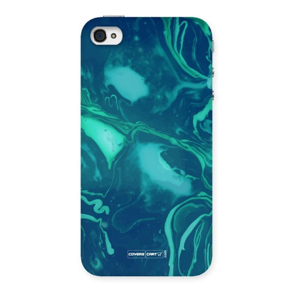 Jazzy Green Marble Texture Back Case for iPhone 4 4s