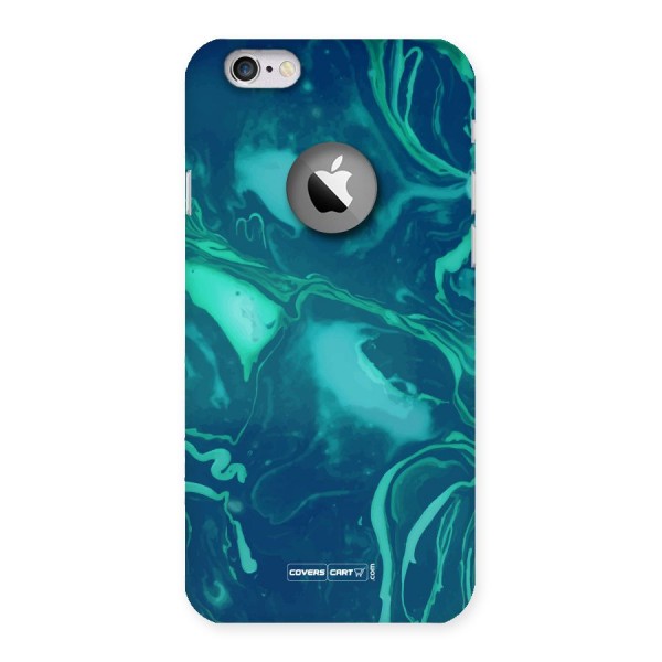 Jazzy Green Marble Texture Back Case for iPhone 6 Logo Cut
