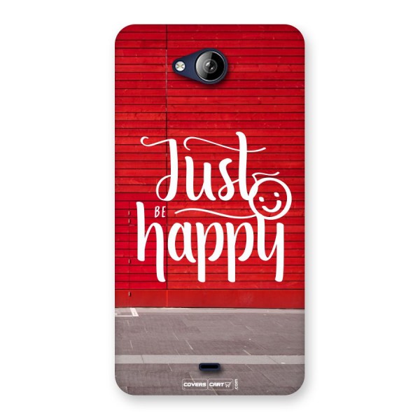 Just Be Happy Back Case for Canvas Play Q355