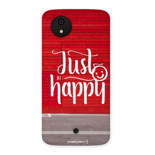 Just Be Happy Back Case for Micromax Canvas A1