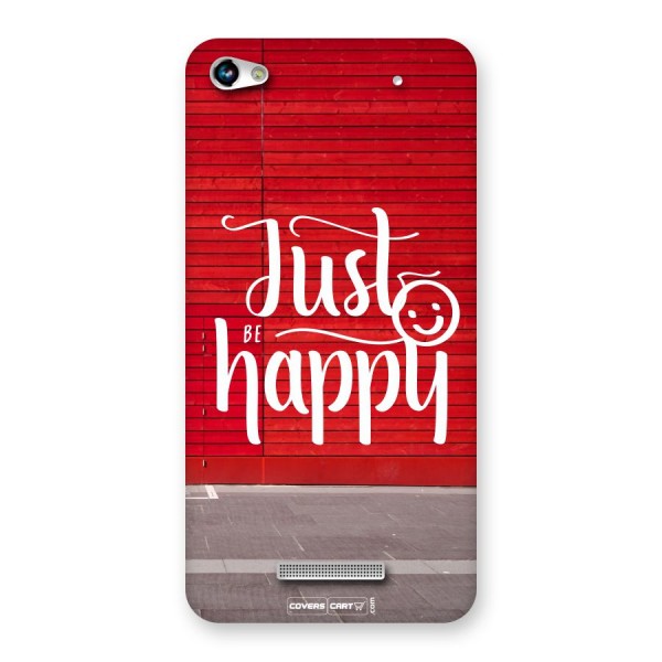 Just Be Happy Back Case for Micromax Hue 2