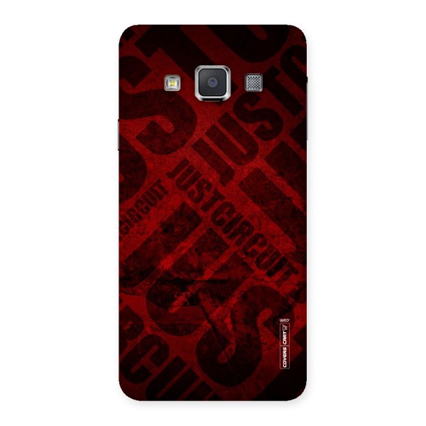 Just Circuit Back Case for Galaxy A3