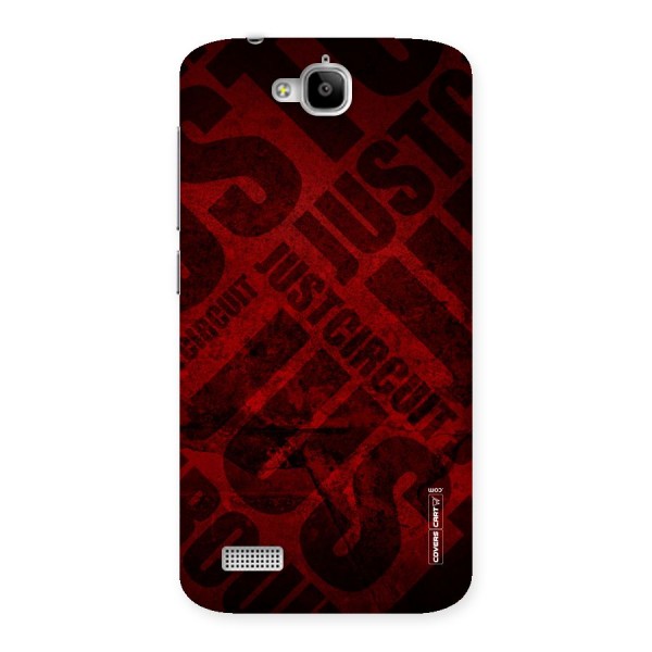Just Circuit Back Case for Honor Holly