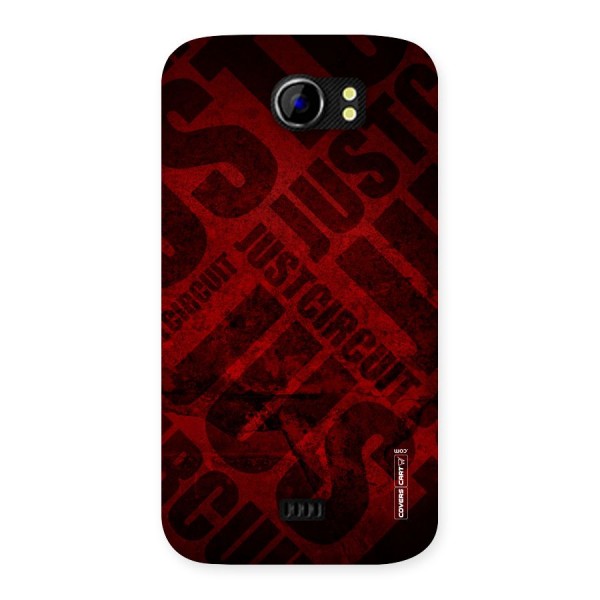 Just Circuit Back Case for Micromax Canvas 2 A110