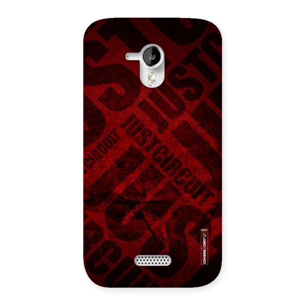 Just Circuit Back Case for Micromax Canvas HD A116