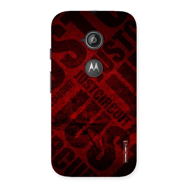 Just Circuit Back Case for Moto E 2nd Gen