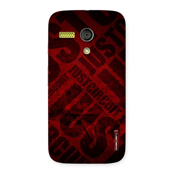 Just Circuit Back Case for Moto G