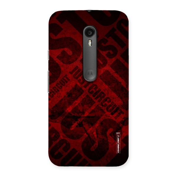 Just Circuit Back Case for Moto G Turbo