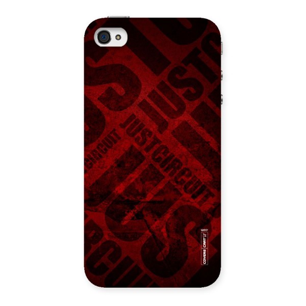 Just Circuit Back Case for iPhone 4 4s