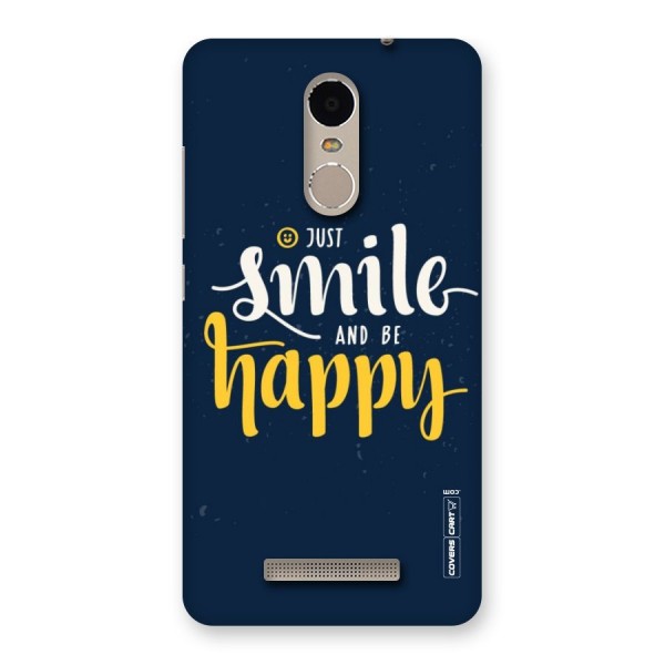 Just Smile Back Case for Xiaomi Redmi Note 3