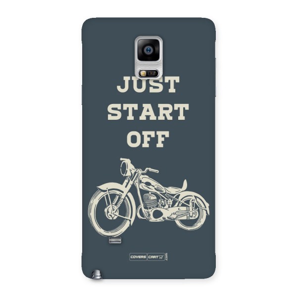 Just Start Off Back Case for Galaxy Note 4