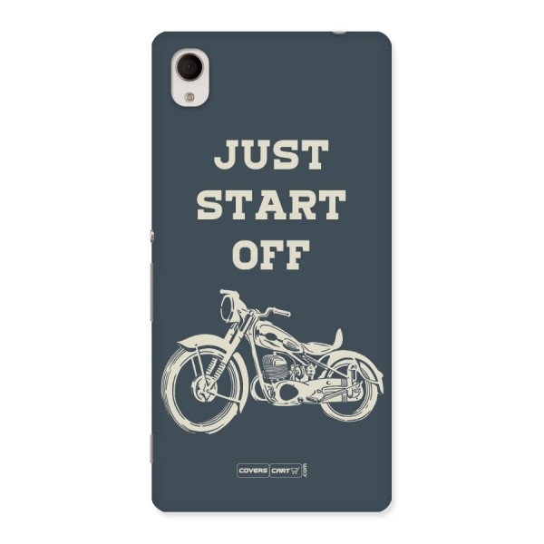 Just Start Off Back Case for Sony Xperia M4
