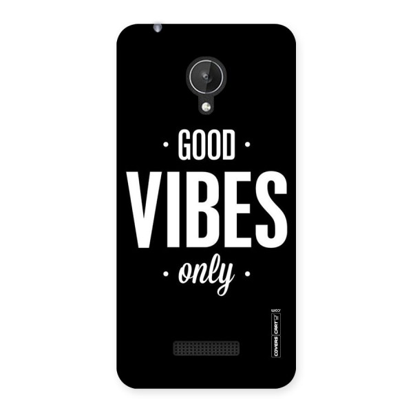 Just Vibes Back Case for Micromax Canvas Spark Q380