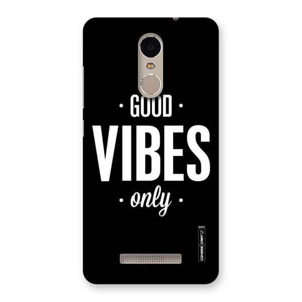 Just Vibes Back Case for Xiaomi Redmi Note 3