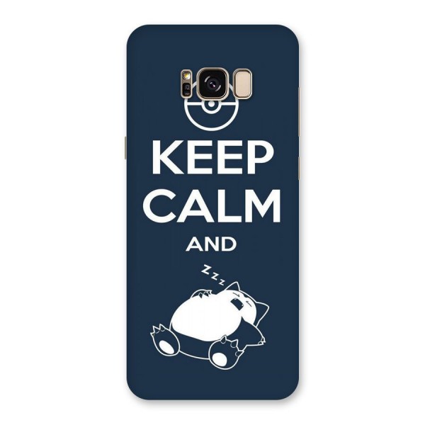 Keep Calm and Sleep Back Case for Galaxy S8 Plus