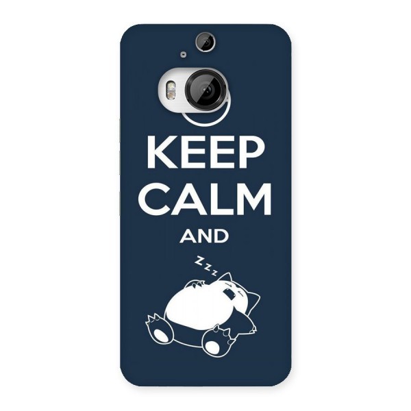 Keep Calm and Sleep Back Case for HTC One M9 Plus