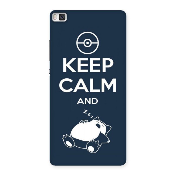 Keep Calm and Sleep Back Case for Huawei P8