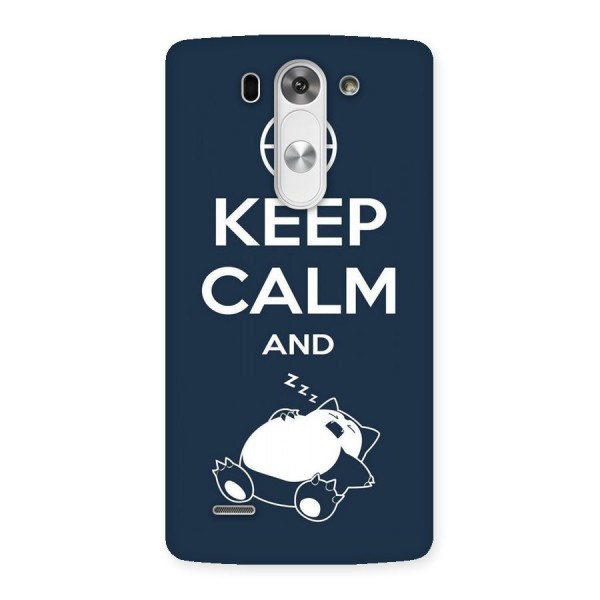 Keep Calm and Sleep Back Case for LG G3 Beat