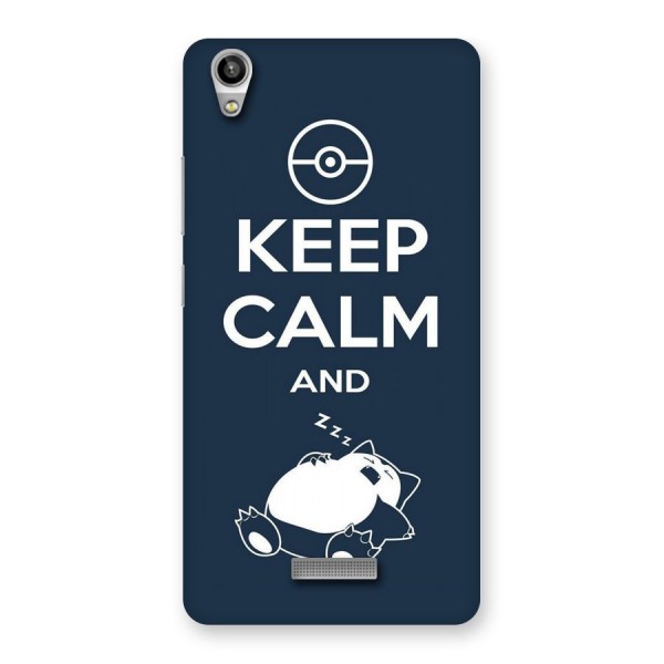 Keep Calm and Sleep Back Case for Lava-Pixel-V1