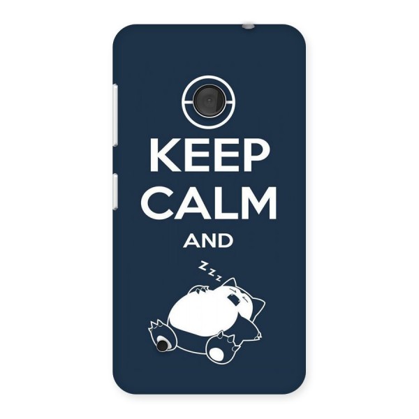 Keep Calm and Sleep Back Case for Lumia 530