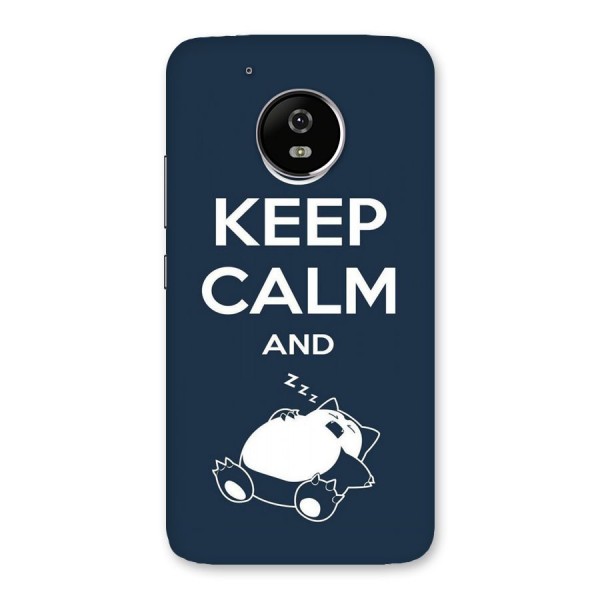 Keep Calm and Sleep Back Case for Moto G5