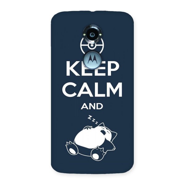 Keep Calm and Sleep Back Case for Moto X 2nd Gen