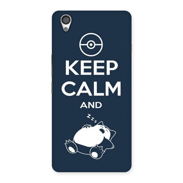 Keep Calm and Sleep Back Case for OnePlus X