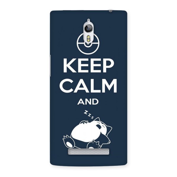 Keep Calm and Sleep Back Case for Oppo Find 7