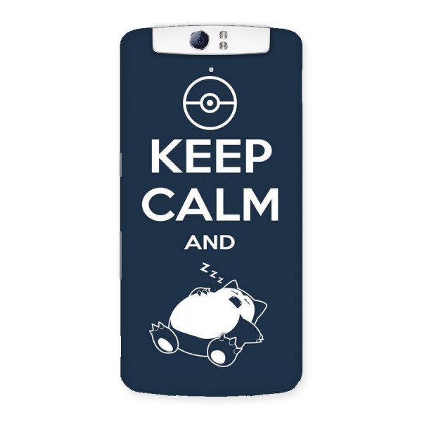 Keep Calm and Sleep Back Case for Oppo N1