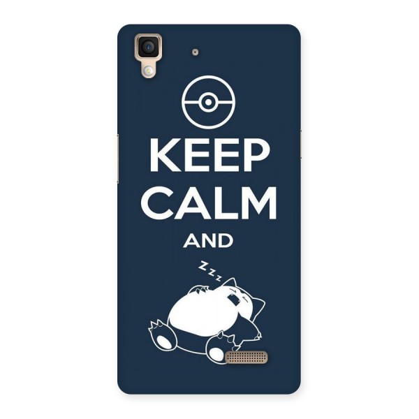 Keep Calm and Sleep Back Case for Oppo R7
