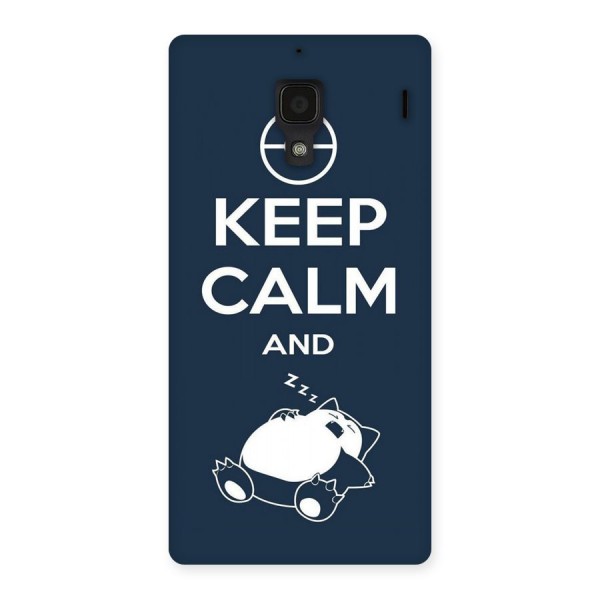 Keep Calm and Sleep Back Case for Redmi 1S