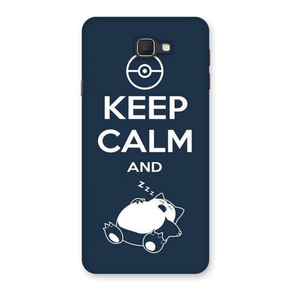 Keep Calm and Sleep Back Case for Samsung Galaxy J7 Prime