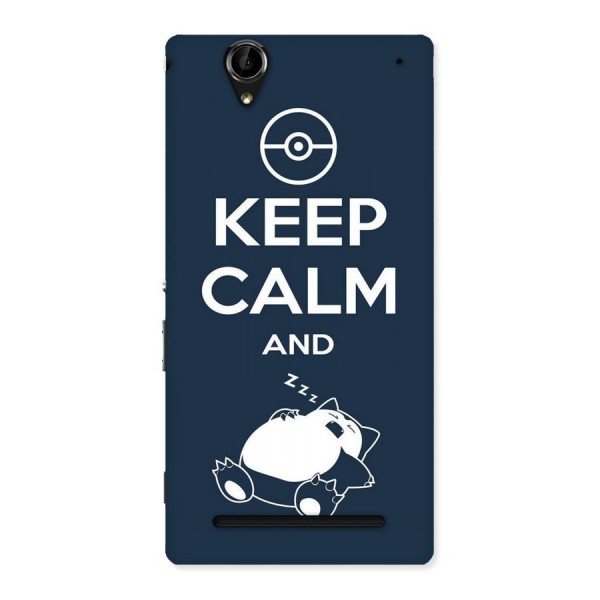 Keep Calm and Sleep Back Case for Sony Xperia T2