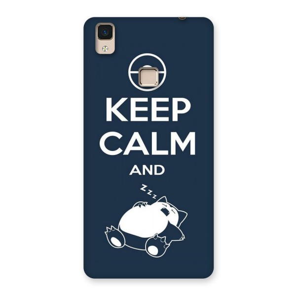 Keep Calm and Sleep Back Case for V3 Max