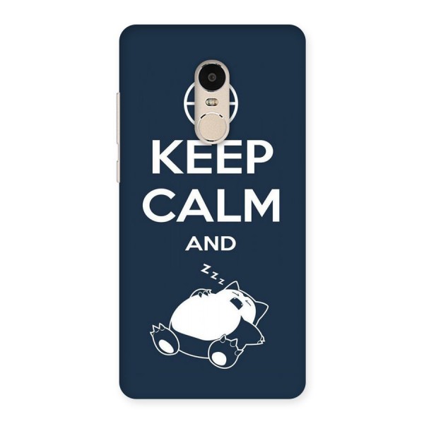 Keep Calm and Sleep Back Case for Xiaomi Redmi Note 4