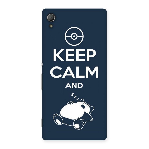 Keep Calm and Sleep Back Case for Xperia Z3 Plus