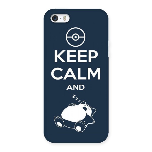 Keep Calm and Sleep Back Case for iPhone SE