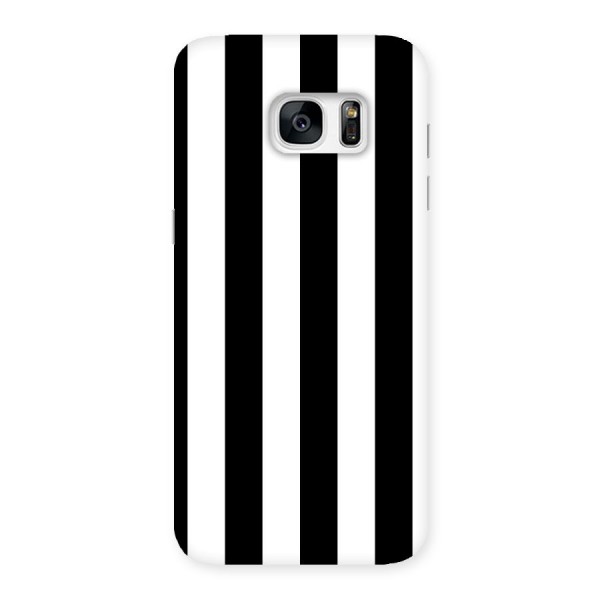 Lavish Black Stripes Back Case for Galaxy S7 Edge