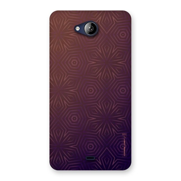 Lavish Purple Pattern Back Case for Canvas Play Q355