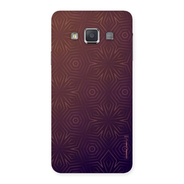 Lavish Purple Pattern Back Case for Galaxy A3