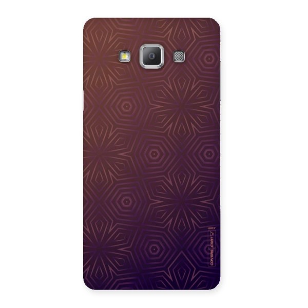 Lavish Purple Pattern Back Case for Galaxy A7