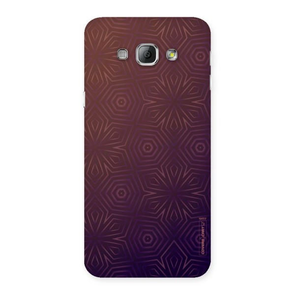 Lavish Purple Pattern Back Case for Galaxy A8