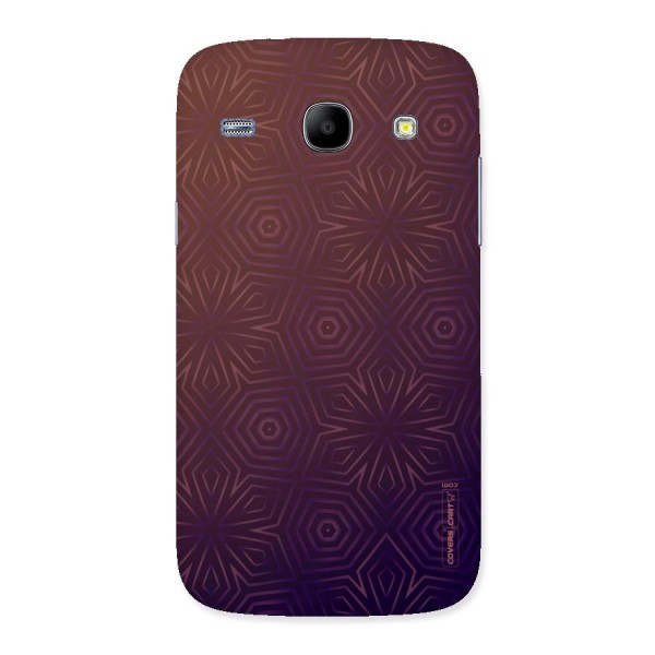 Lavish Purple Pattern Back Case for Galaxy Core