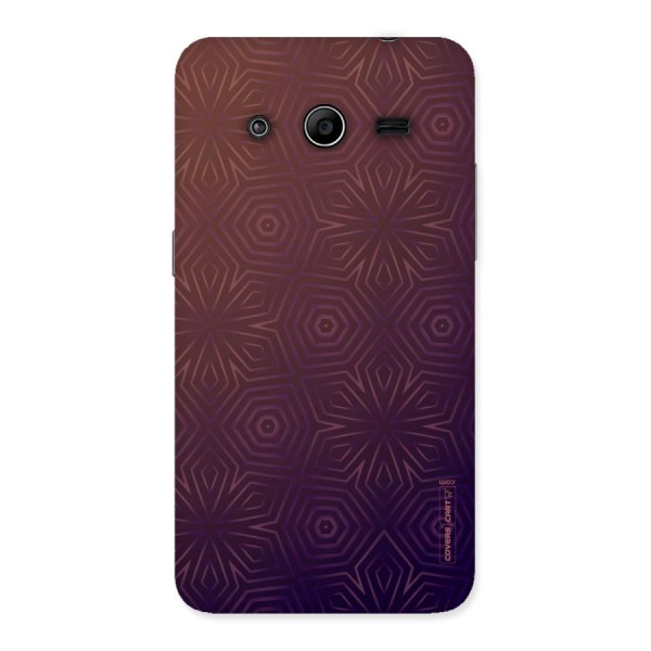 Lavish Purple Pattern Back Case for Galaxy Core 2